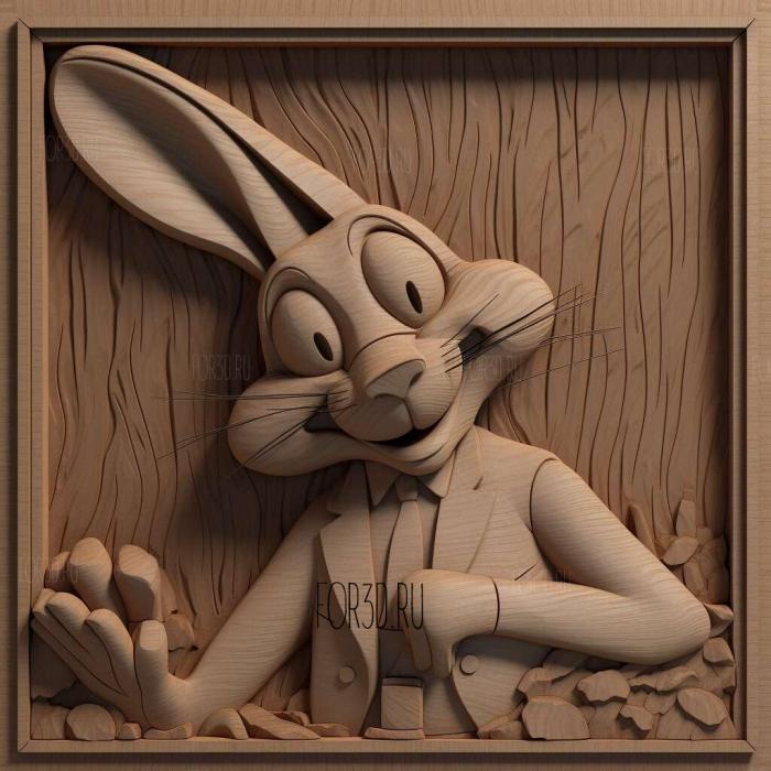 Bugs Bunny 1 stl model for CNC